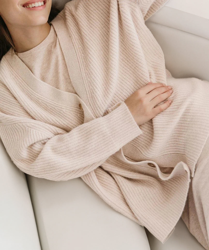 Drune - Lässige Kokon-Strickjacke