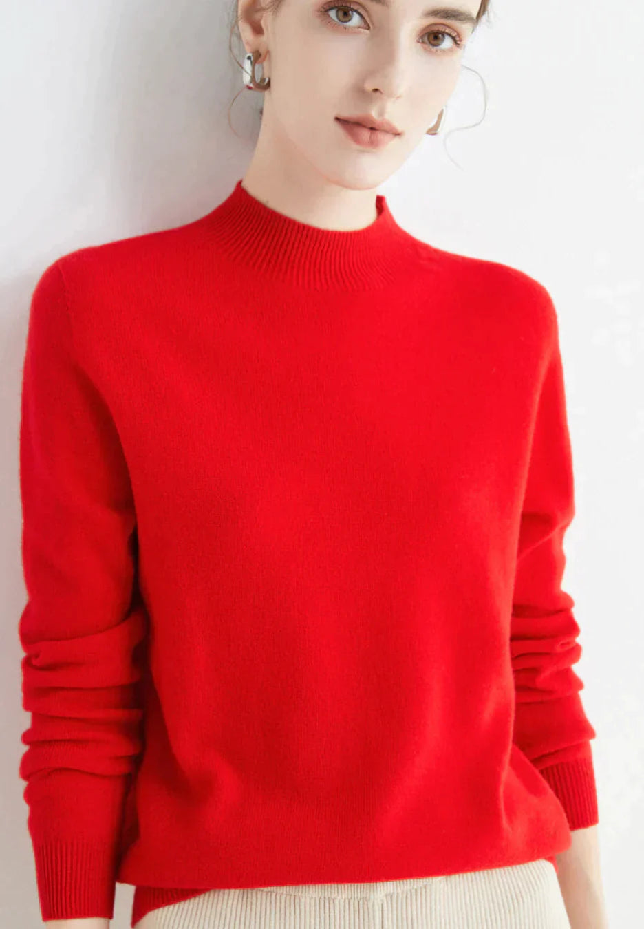 Drune | Cashmere Pullover Damen - Gemütlicher Schnitt, Lange Ärmel