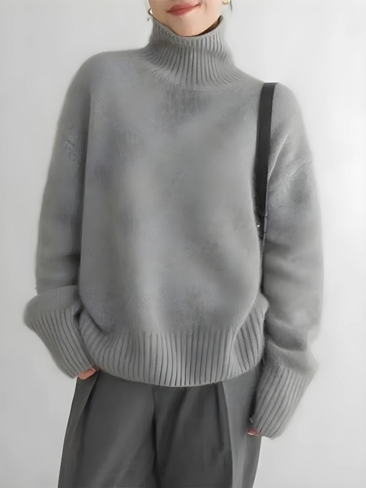 Drune | Kaschmirpullover für Damen - Klassischer Rollkragen