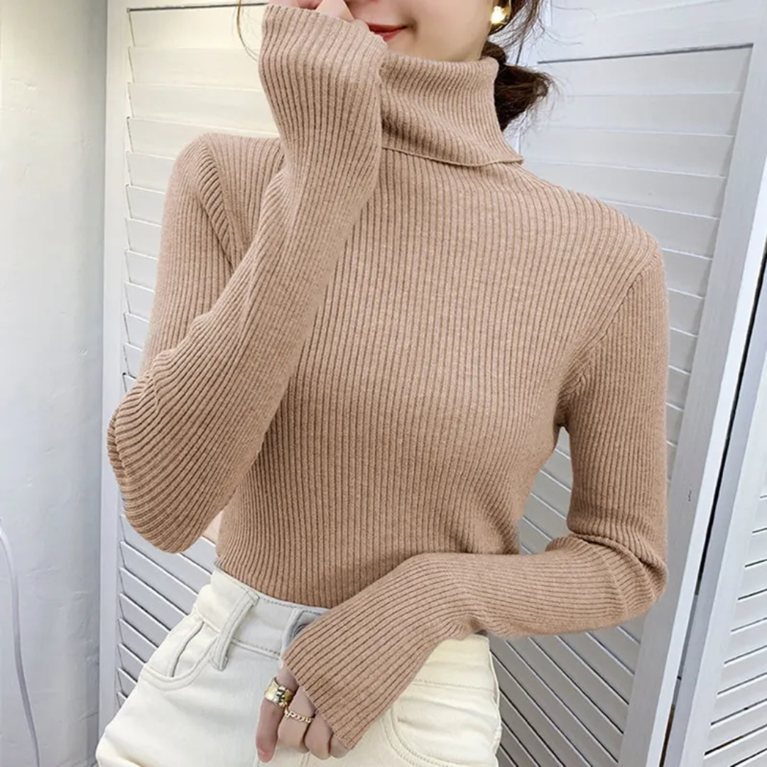 Drune | Kaschmir Rollkragenpullover für Frauen Schwarz