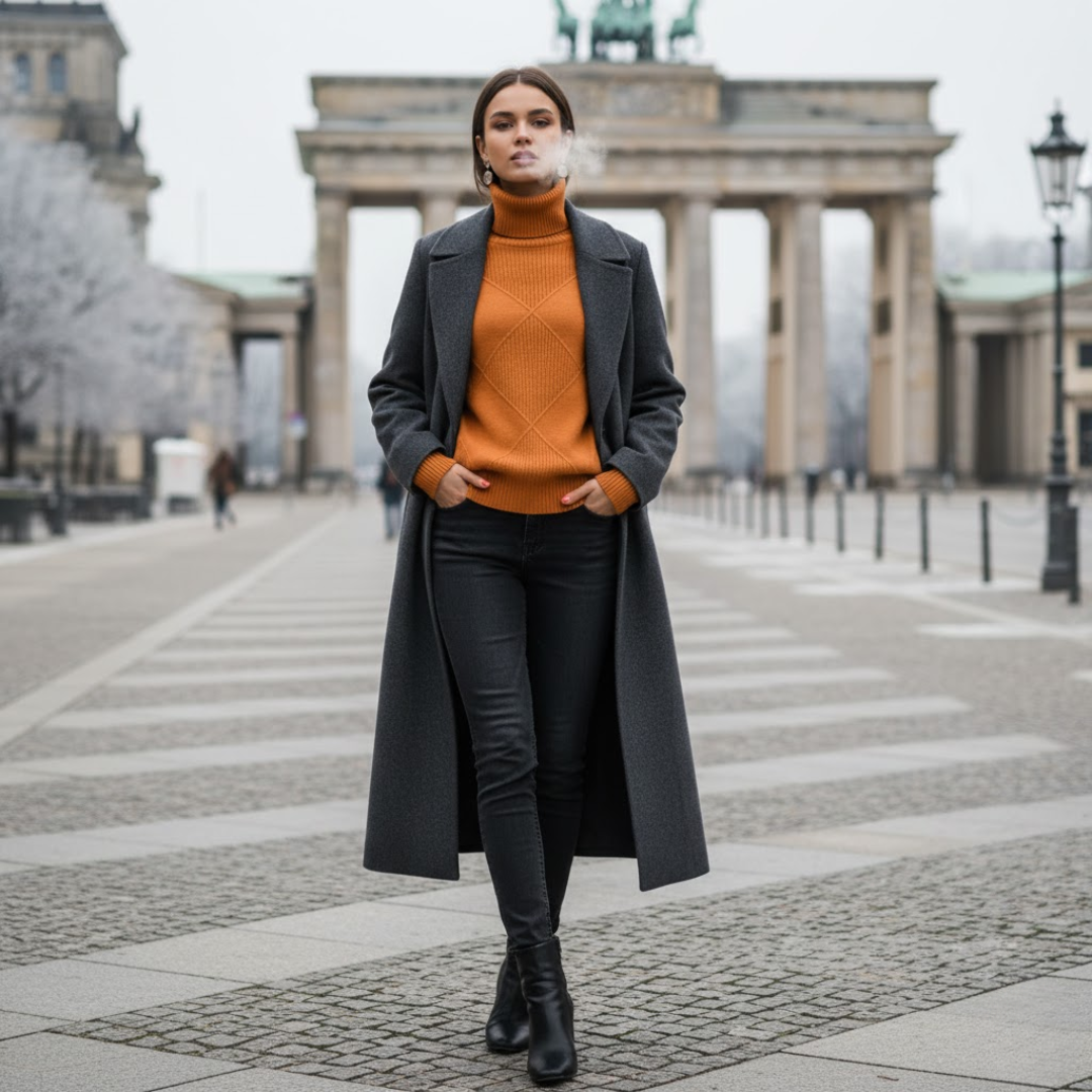Drune | Kaschmir Rollkragenpullover für Frauen - Winter