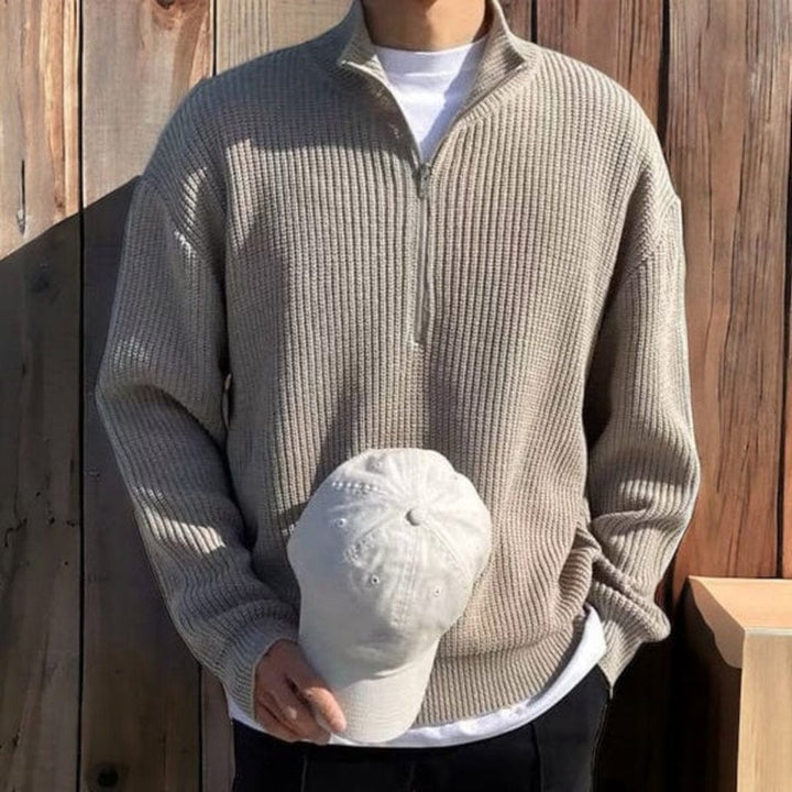 Drune | Pullover mit Halb-Zip