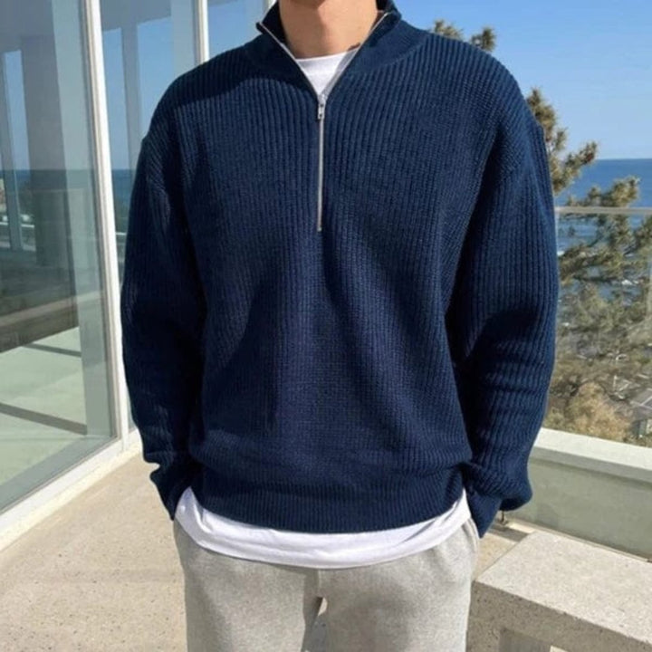 Drune | Pullover mit Halb-Zip