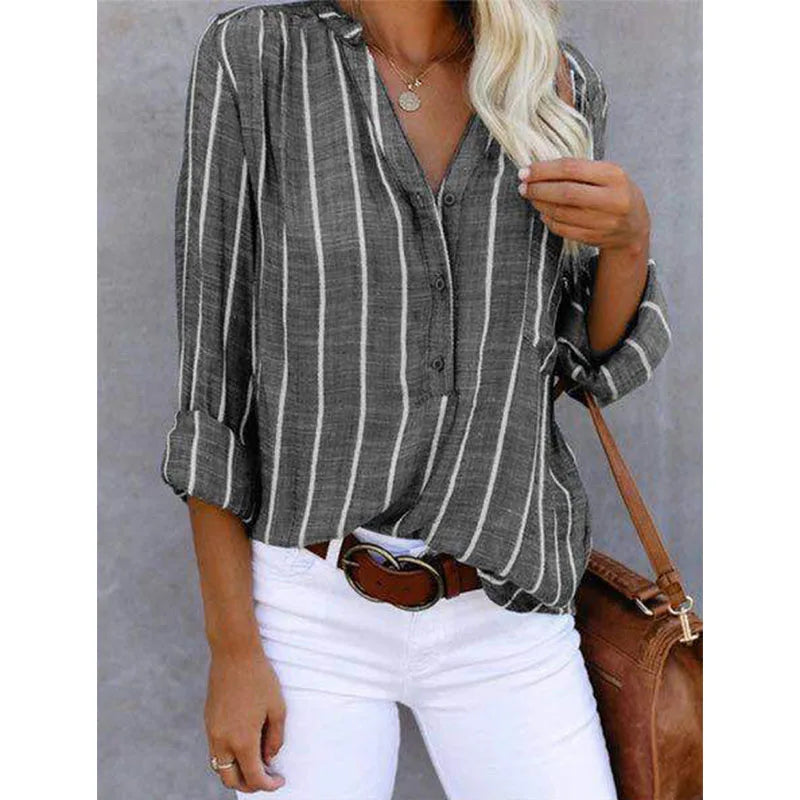 Drune | Elegante Gestreifte Bluse