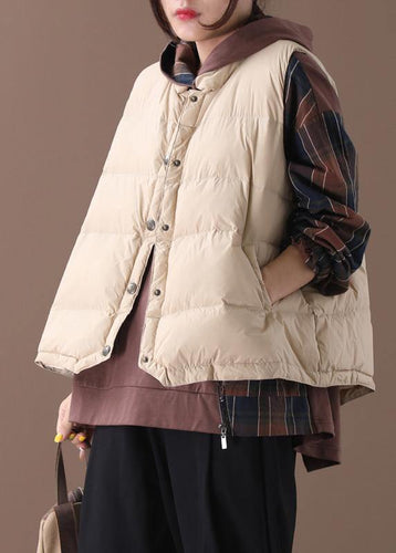Drune | Plus-Size-Jacken hellgelb Stehkragen ärmellos Damen Parkas