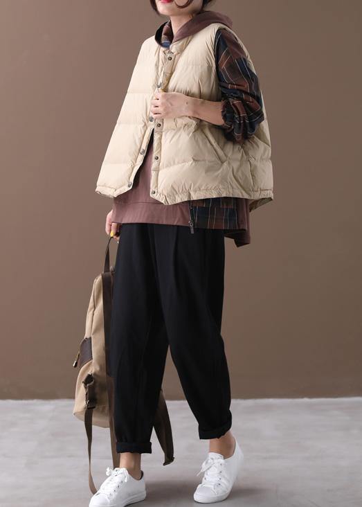 Drune | Plus-Size-Jacken hellgelb Stehkragen ärmellos Damen Parkas