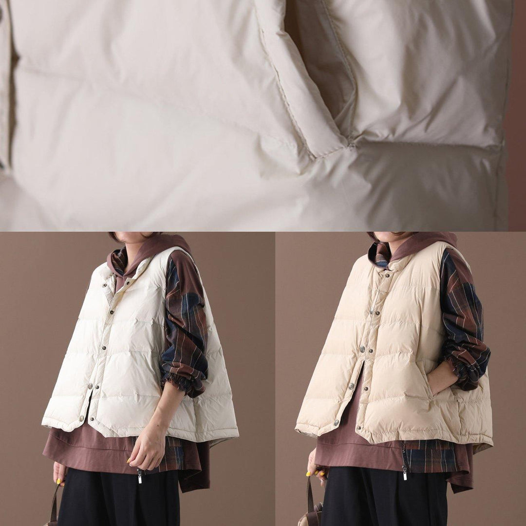 Drune | Plus-Size-Jacken hellgelb Stehkragen ärmellos Damen Parkas