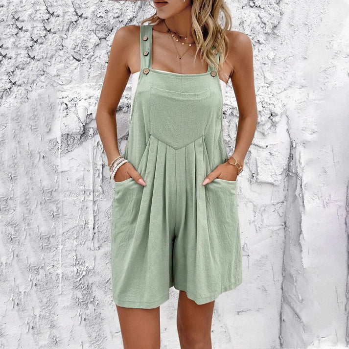 Drune | Hellblauer Denim Jumpsuit