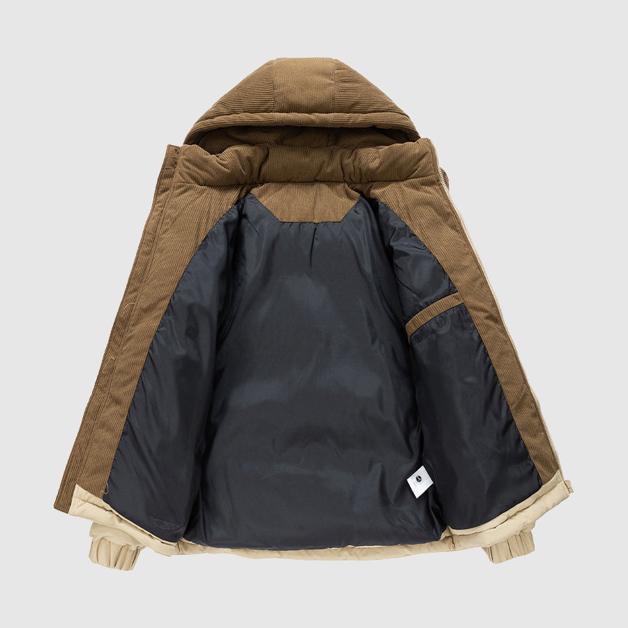 Drune | Winter Zip-Up Puffer Herrenjacke