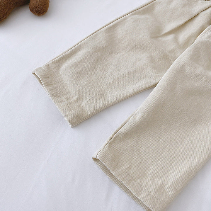 Drune | Jungenhose mit Gummizug – Beige/Braun, Bequeme Passform für 1-5 Jahre