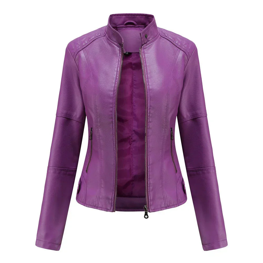 Drune | Lederjacke für Frauen mit Mao