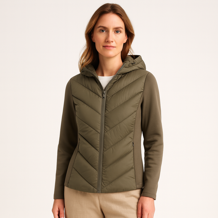 Drune | Modehaus - Damenjacke Steppjacke aus Softshell - windabweisend, wasserabweisend