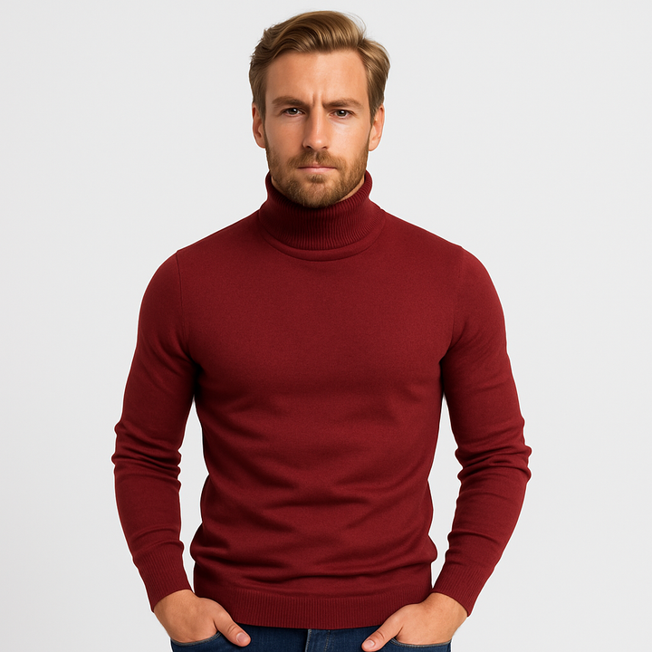 Drune | Modehaus - Gerippter Rollkragenpullover für Herren
