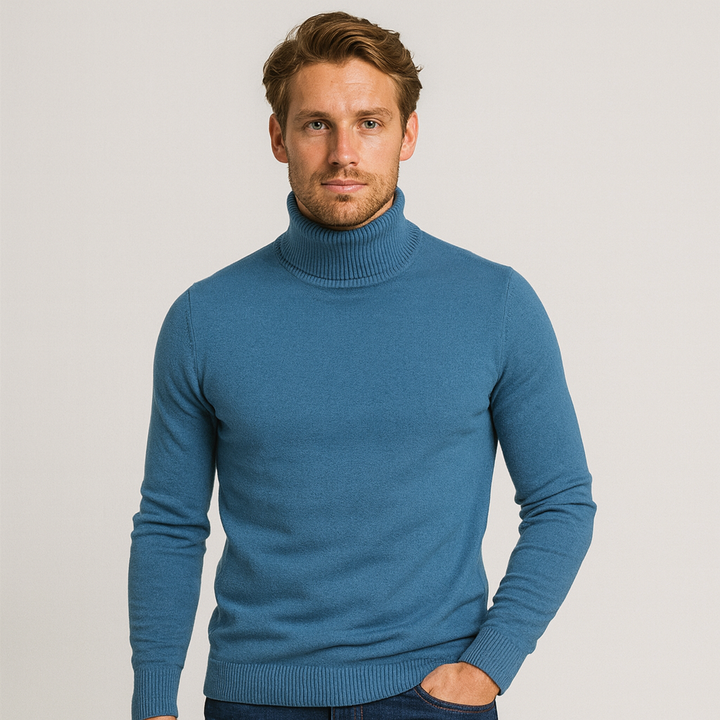 Drune | Modehaus - Gerippter Rollkragenpullover für Herren