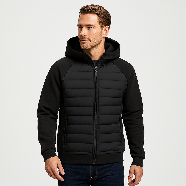 Drune | Modehaus - Leichte Daunenjacke - Softshell-Pufferjacke mit Kapuze