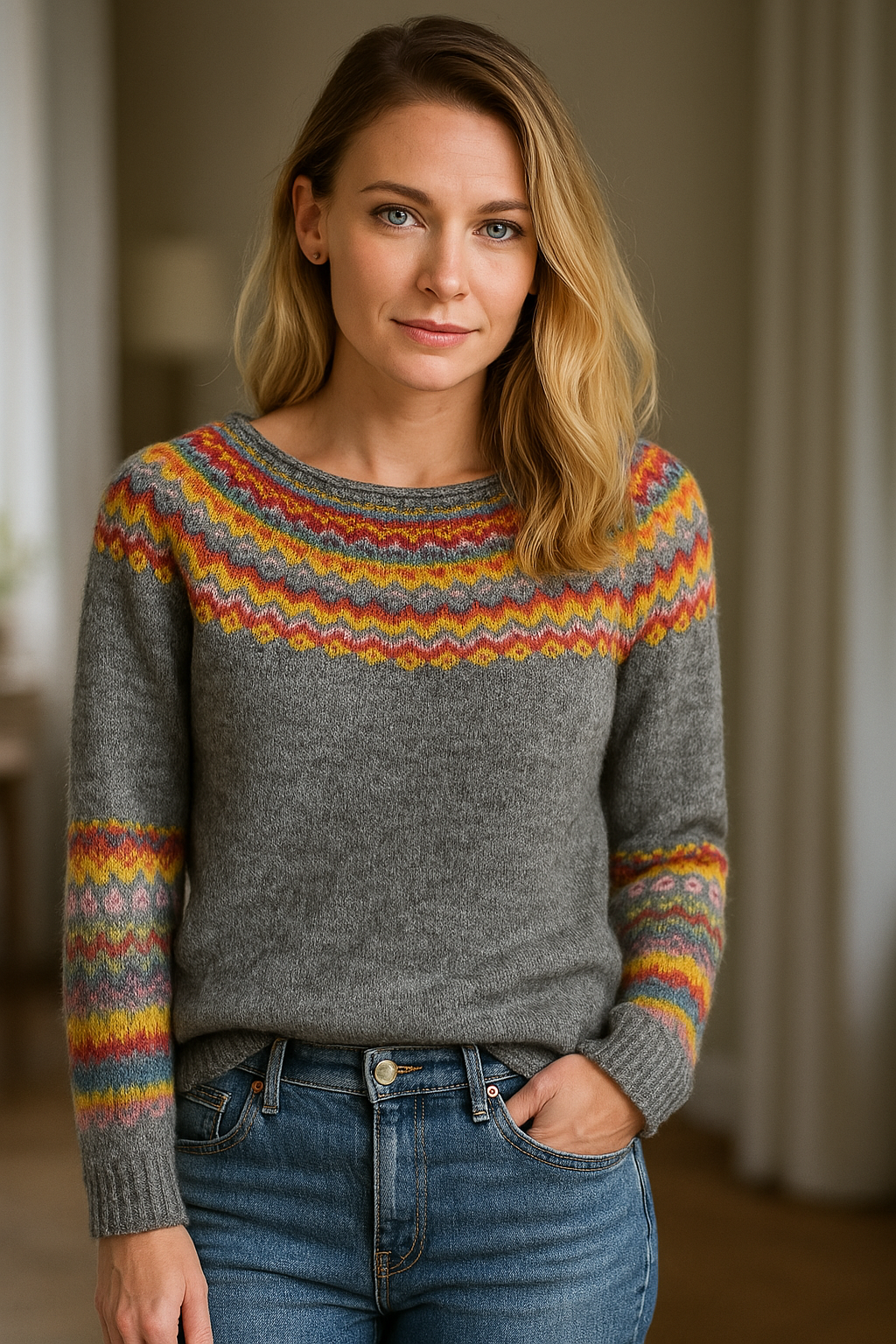Drune | Warmer Retro - Winterpullover für frauen