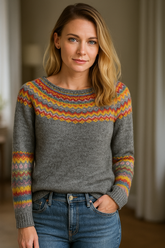 Drune | Warmer Retro - Winterpullover für frauen