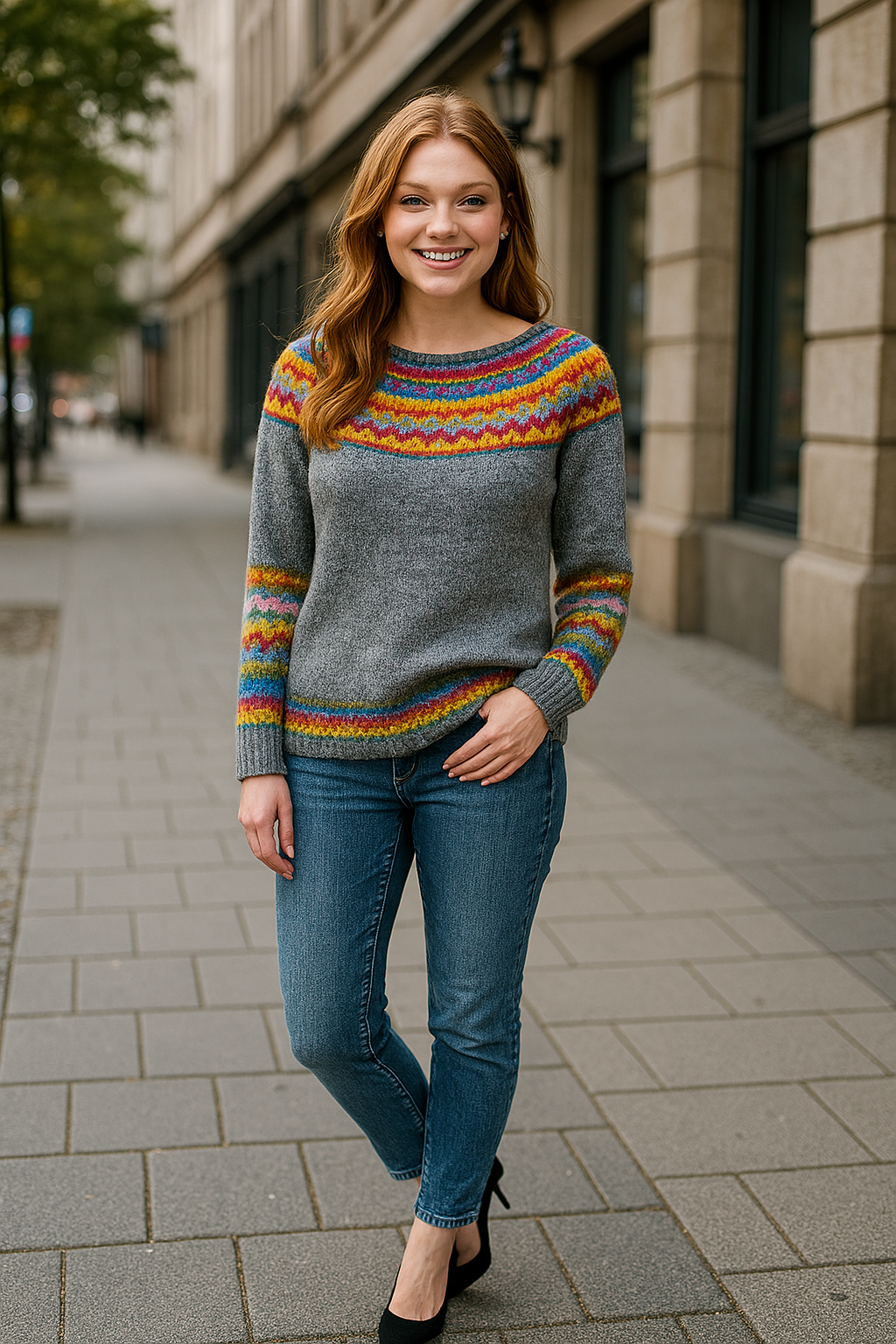 Drune | Warmer Retro - Winterpullover für frauen