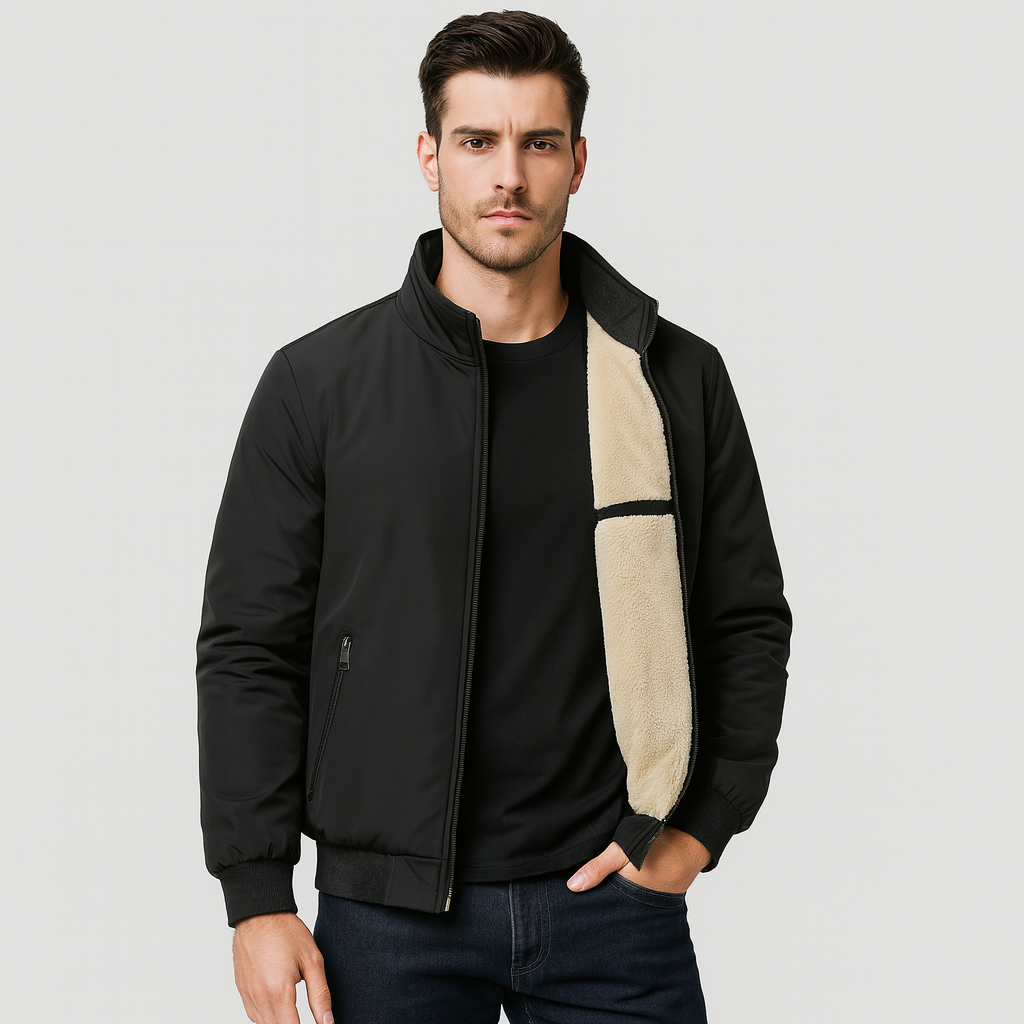 Drune | Herren Fleece Innenjacke mit Reißverschluss
