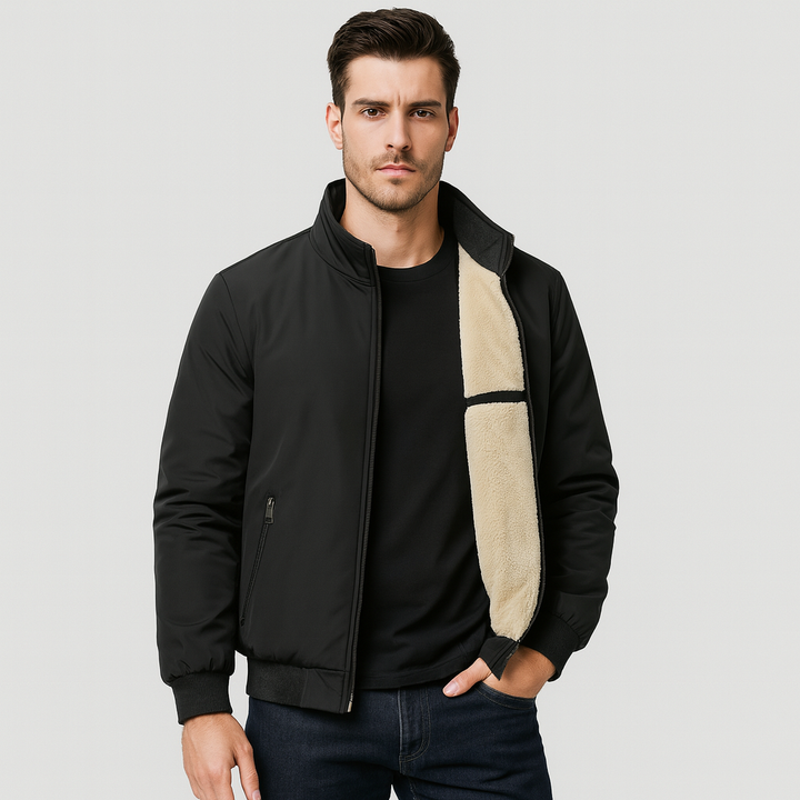 Drune | Herren Fleece Innenjacke mit Reißverschluss