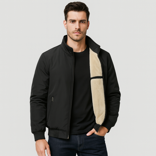 Drune | Herren Fleece Innenjacke mit Reißverschluss