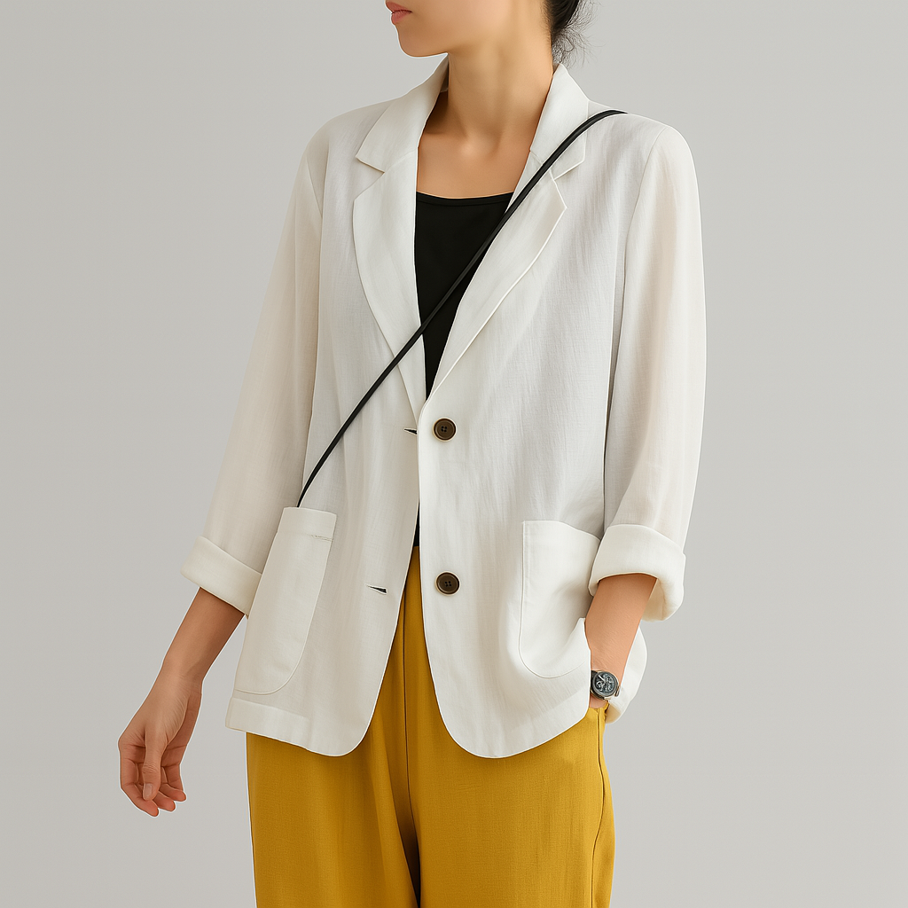 Drune | Relaxed Fit Blazer Aus Natürlichen Fasern