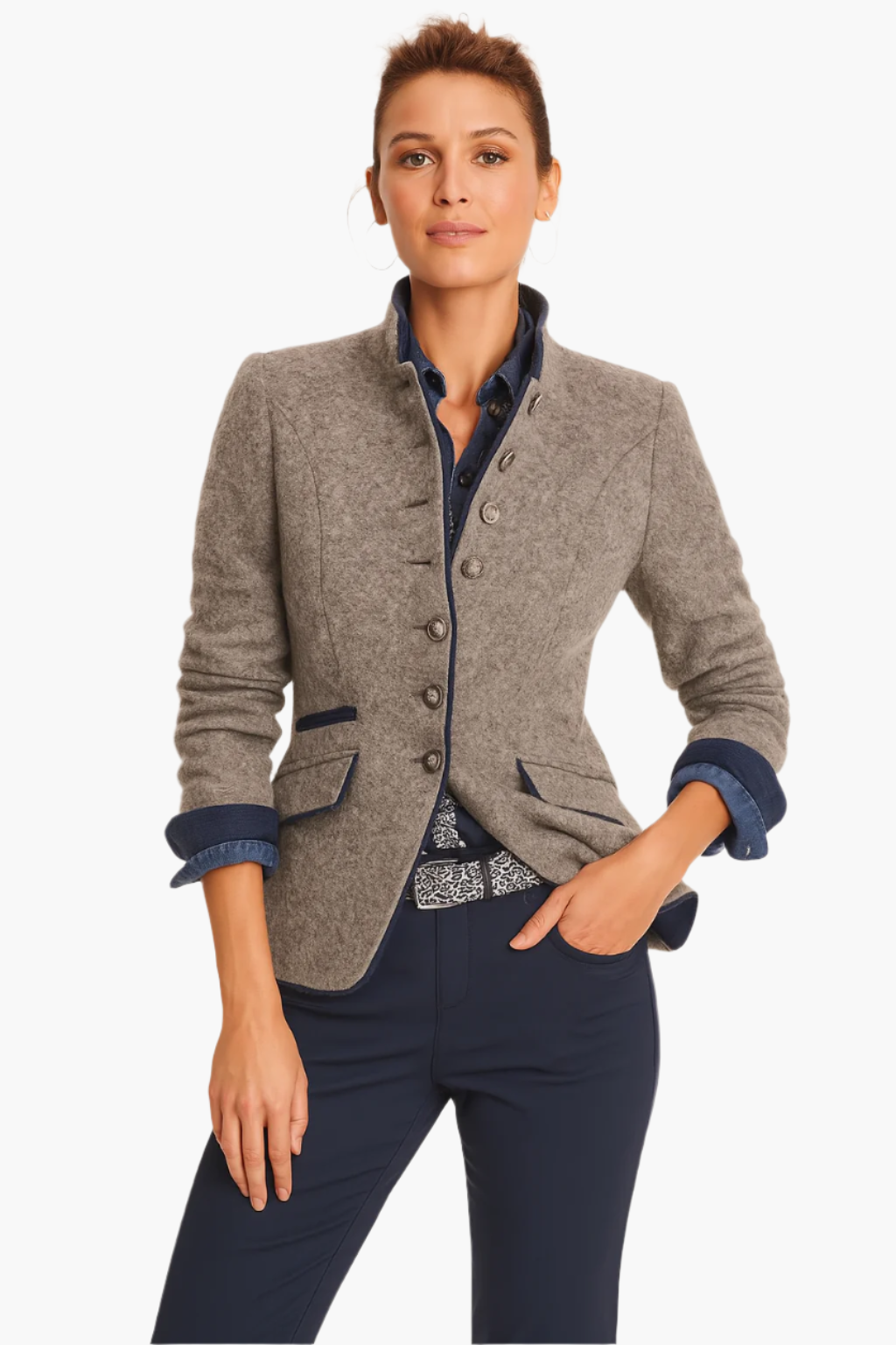 Drune | Blazer Modern Business Eleganz - Stilvolle Alltagsjacke für Büro und Freizeit