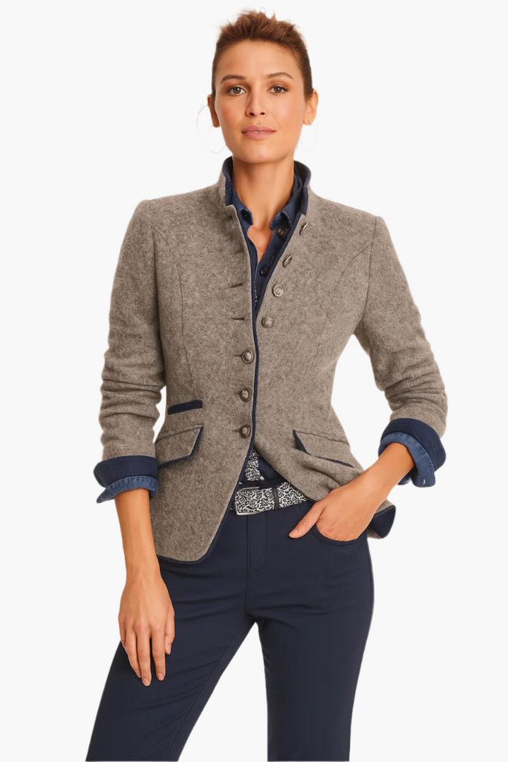 Drune | Blazer Modern Business Eleganz - Stilvolle Alltagsjacke für Büro und Freizeit