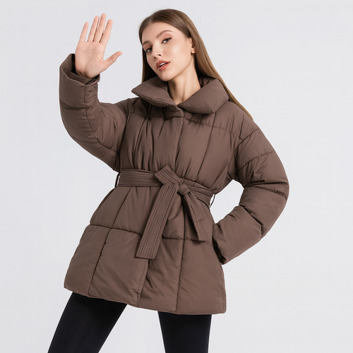 Drune | Trendy Damen Winterjacke mit verstellbarem Gürtel