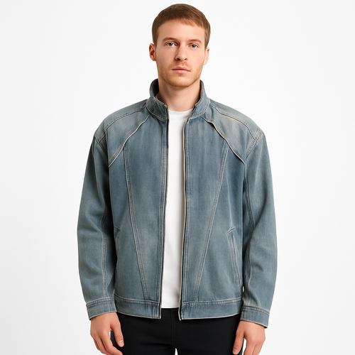 Drune | Herren Jeansjacke mit Vintage-Effekt