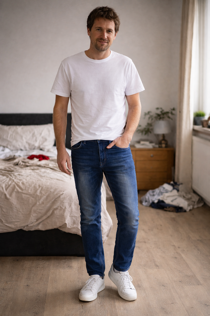 Herren Used-Style Jeans Drune