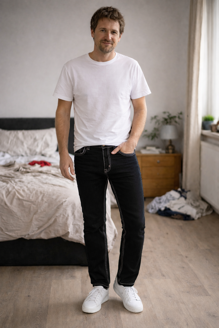 Herren Used-Style Jeans Drune
