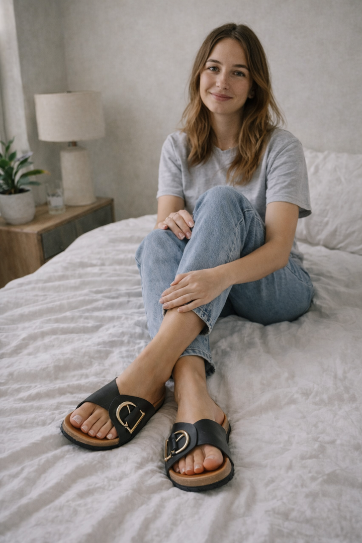 Drune | Damen Sandalen mit Schnallen-Design