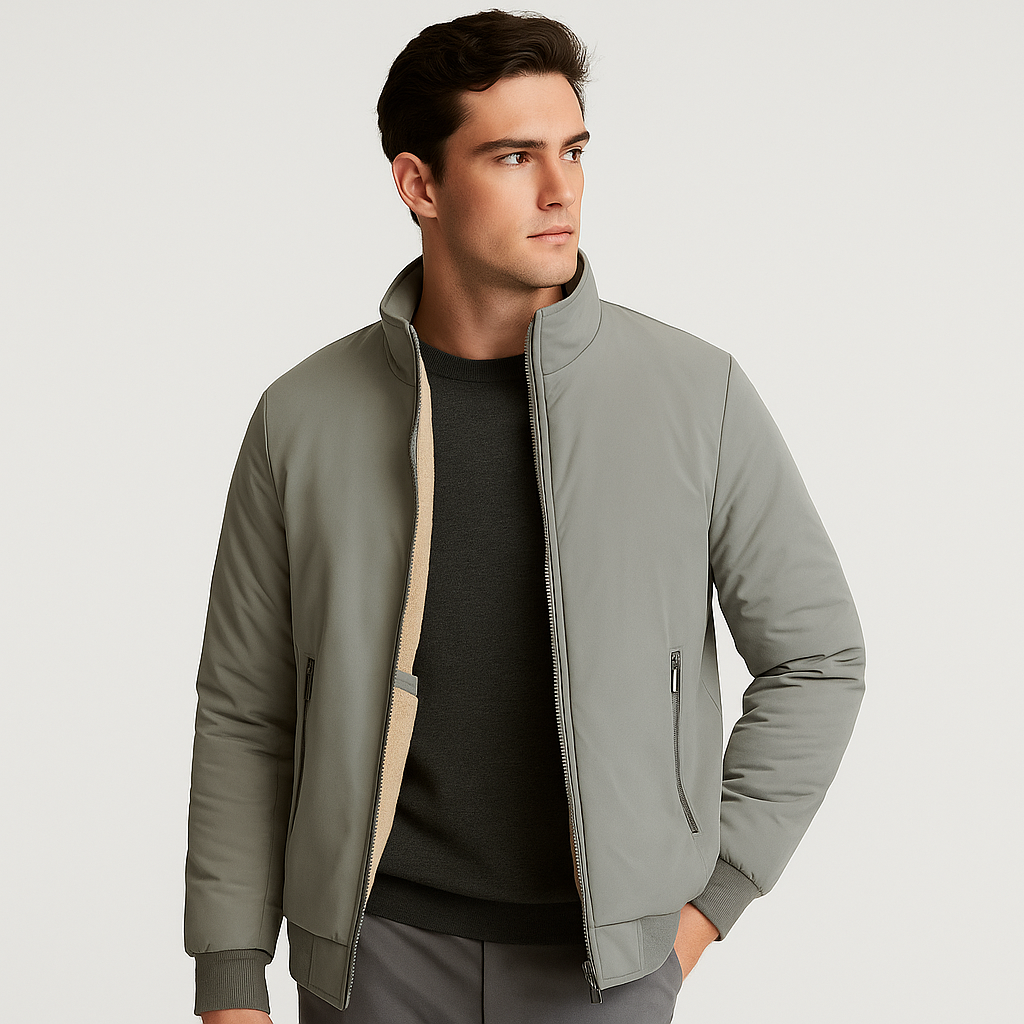 Drune | Herren Fleece Innenjacke mit Reißverschluss
