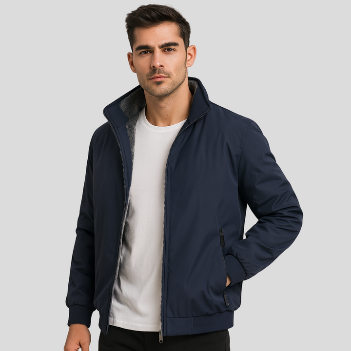 Drune | Herren Fleece Innenjacke mit Reißverschluss