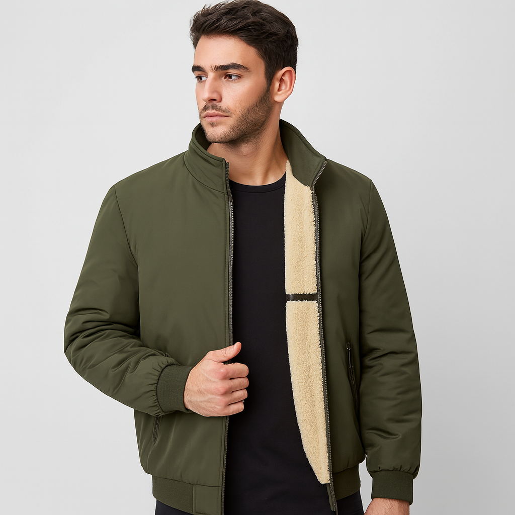 Drune | Herren Fleece Innenjacke mit Reißverschluss