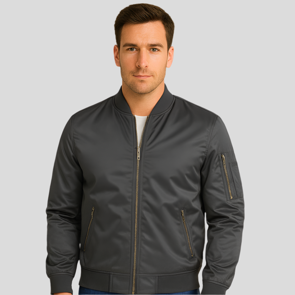Drune | Bomberjacke mit Metallreißverschlüssen - Timothy