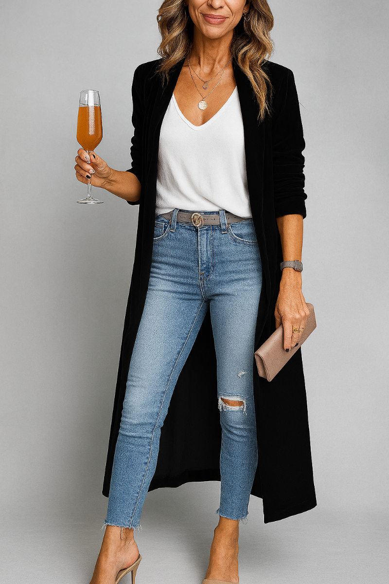 Drune | Langer Duster Cardigan für Damen
