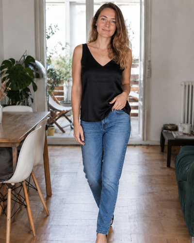 Damen-Tanktop aus weicher Seide
