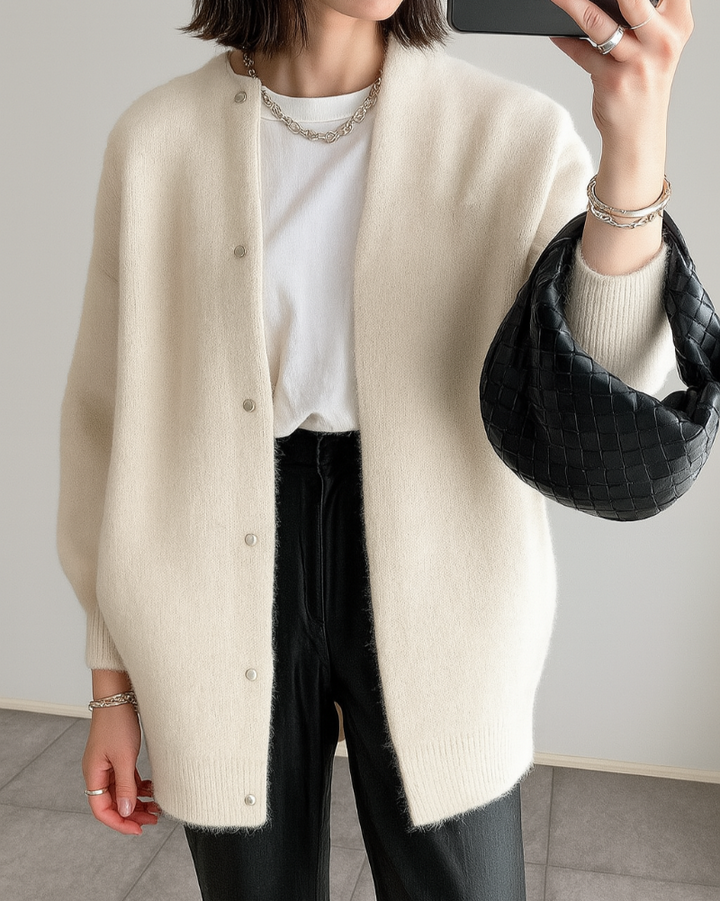 Drune | Damenjacke Komfortabel Minimalistisch D weich Gestrickt