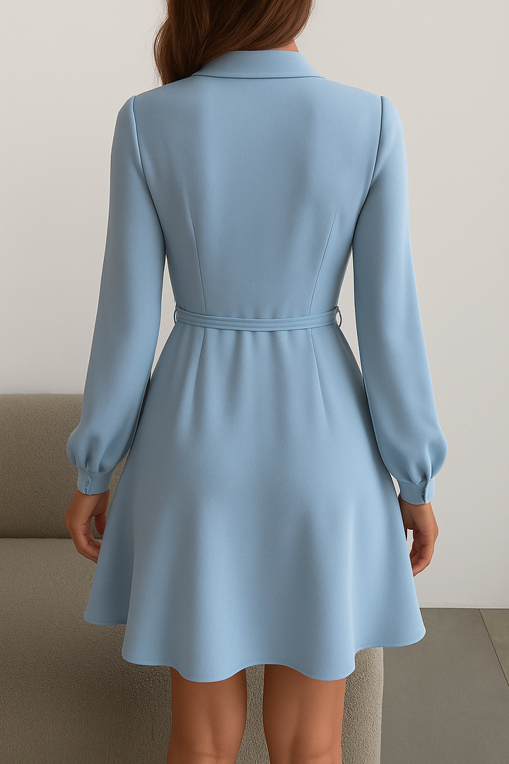 Drune | Elegantes Wickelkleid mit Langen Ärmeln