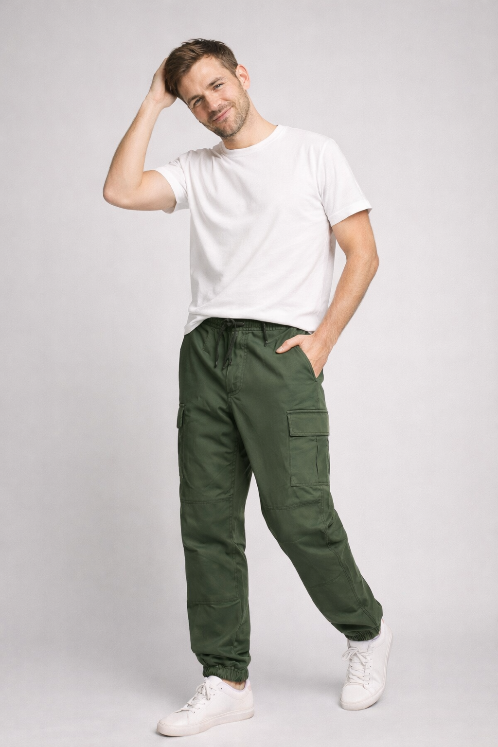 Drune | Herren Cargo Hose mit Mehreren Taschen