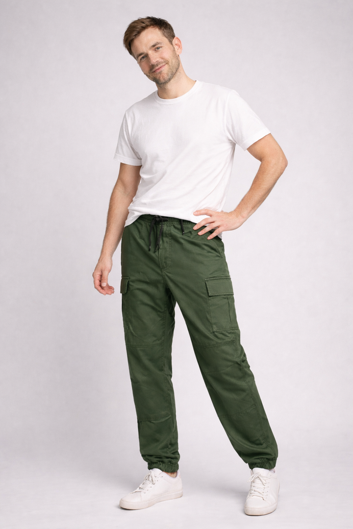 Drune | Herren Cargo Hose mit Mehreren Taschen
