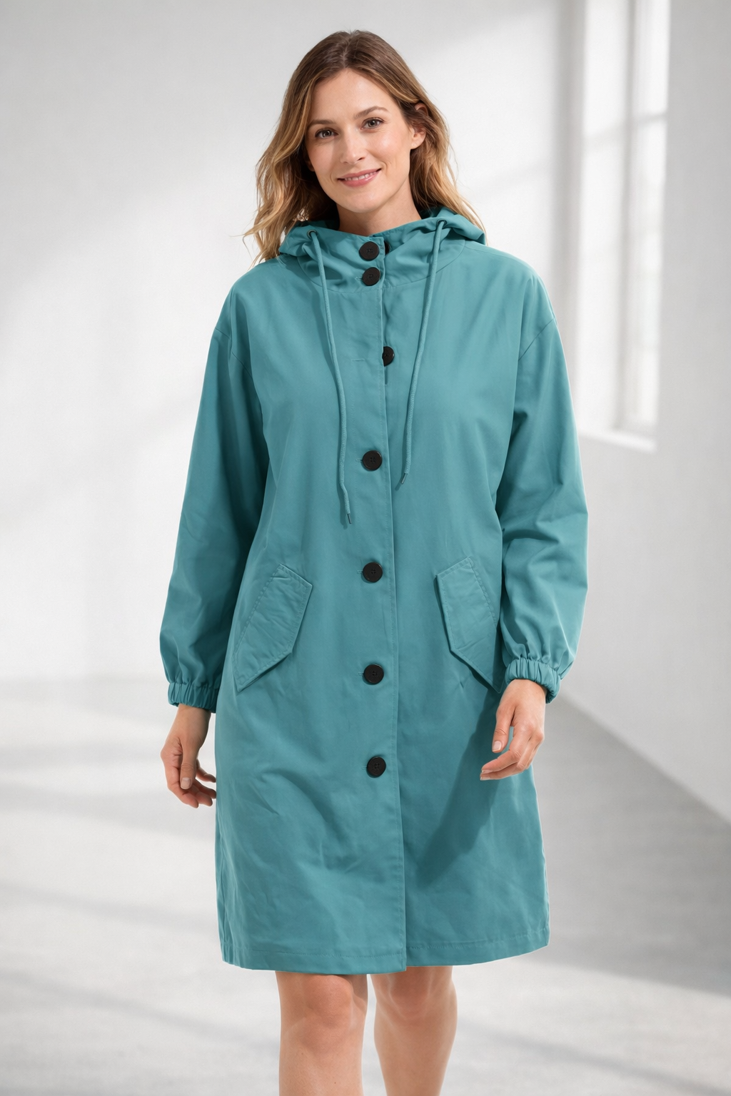 Drune | Damen Langjacke mit Kapuze