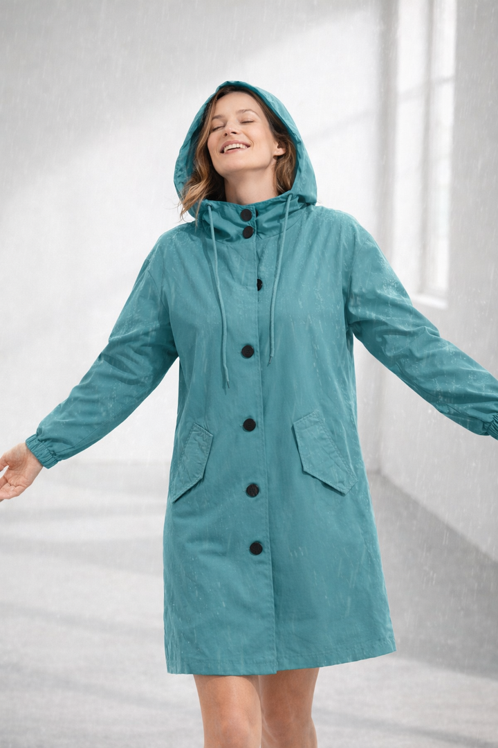 Drune | Damen Langjacke mit Kapuze