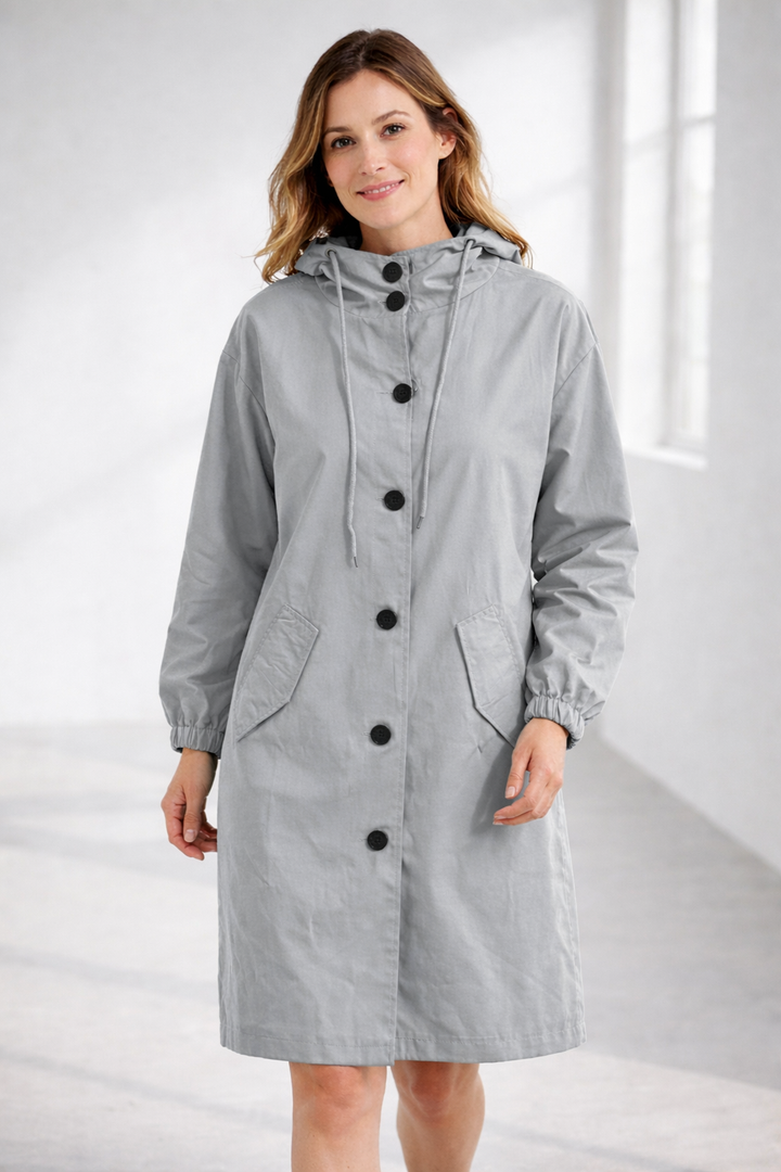 Drune | Damen Langjacke mit Kapuze