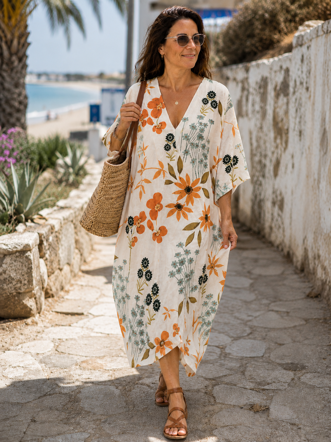 Drune | Buntes Sommerkleid Mit Blumen