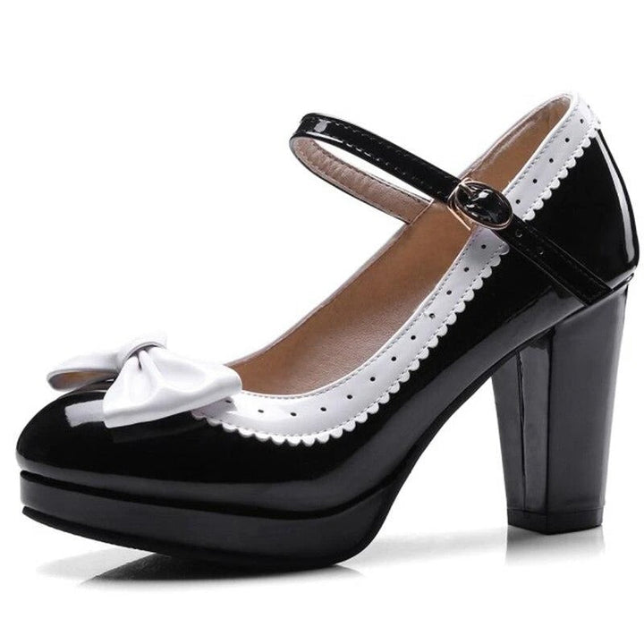 Drune | Vintage Schuh Schwarze Schnalle