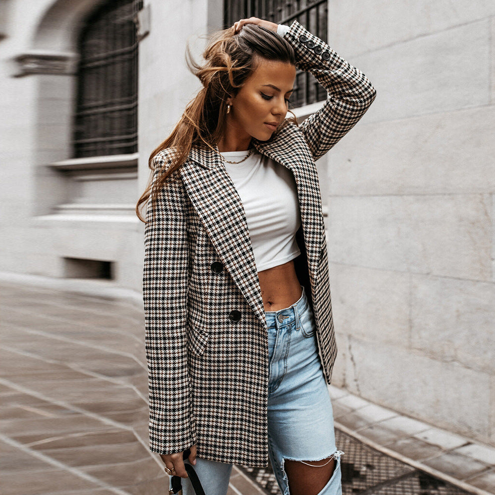 Drune | Blazer mit Langen Ärmeln und Knopf
