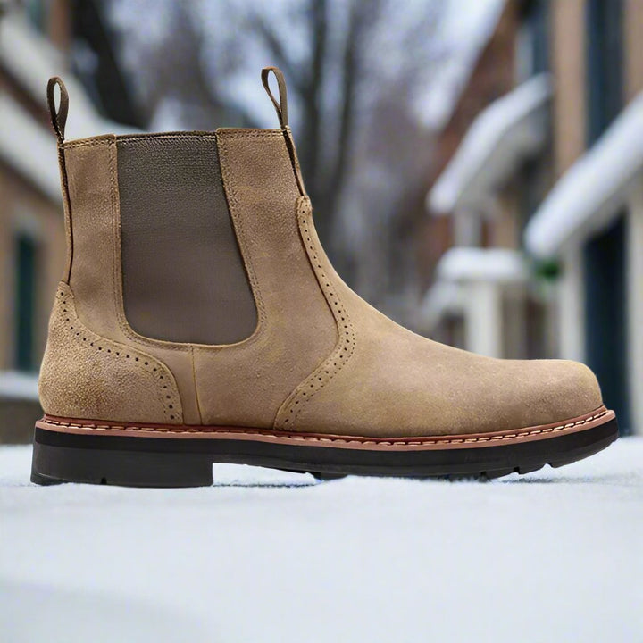 Drune | Chelsea Boots Wildleder Bequeme Passform Langlebige Gummisohle